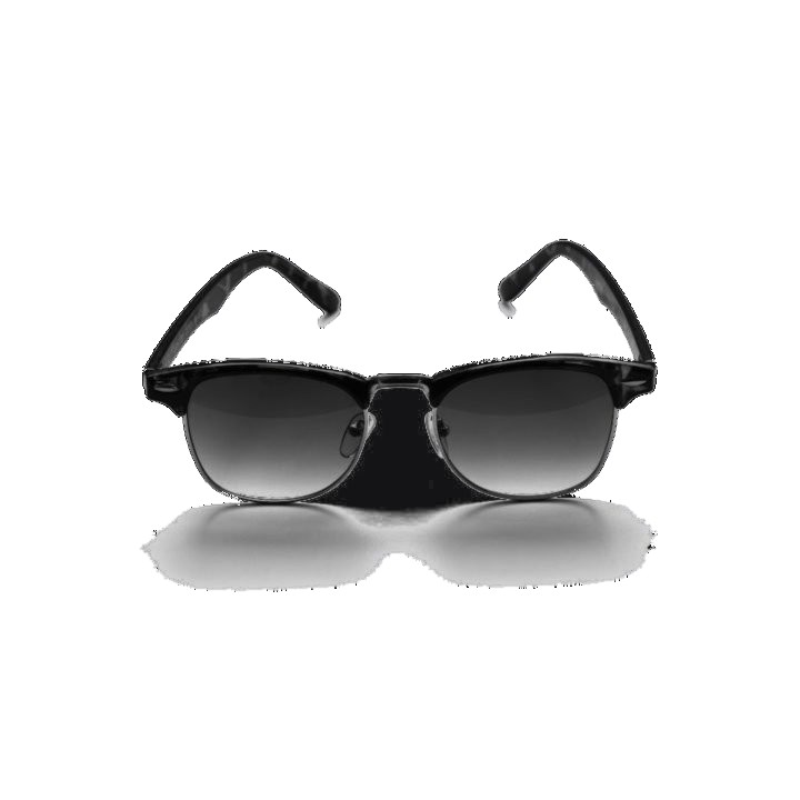 After: sunglasses product photo with pure white background