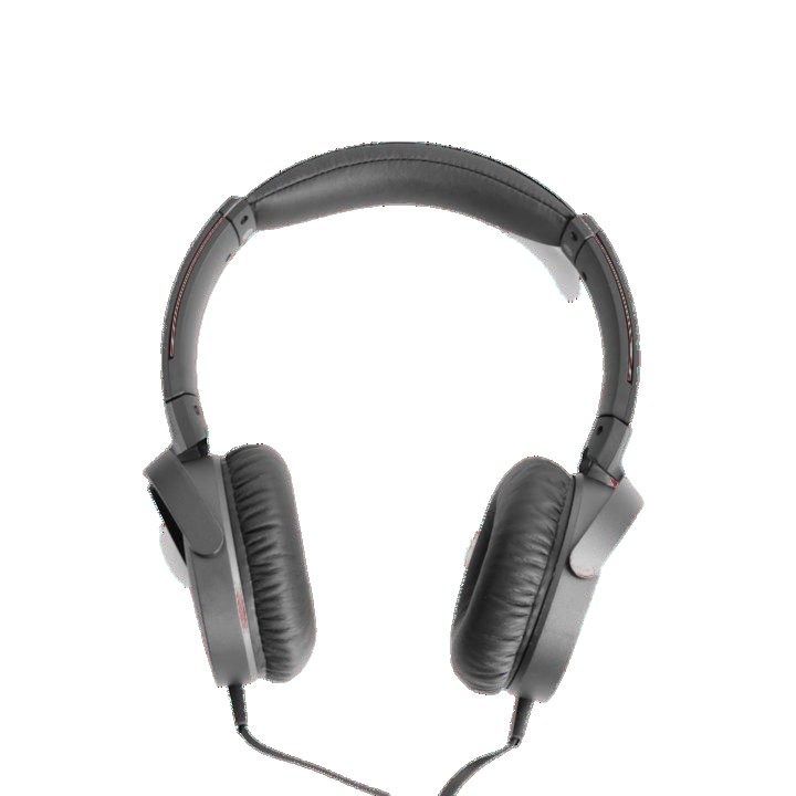 After: headphones product photo with pure white background