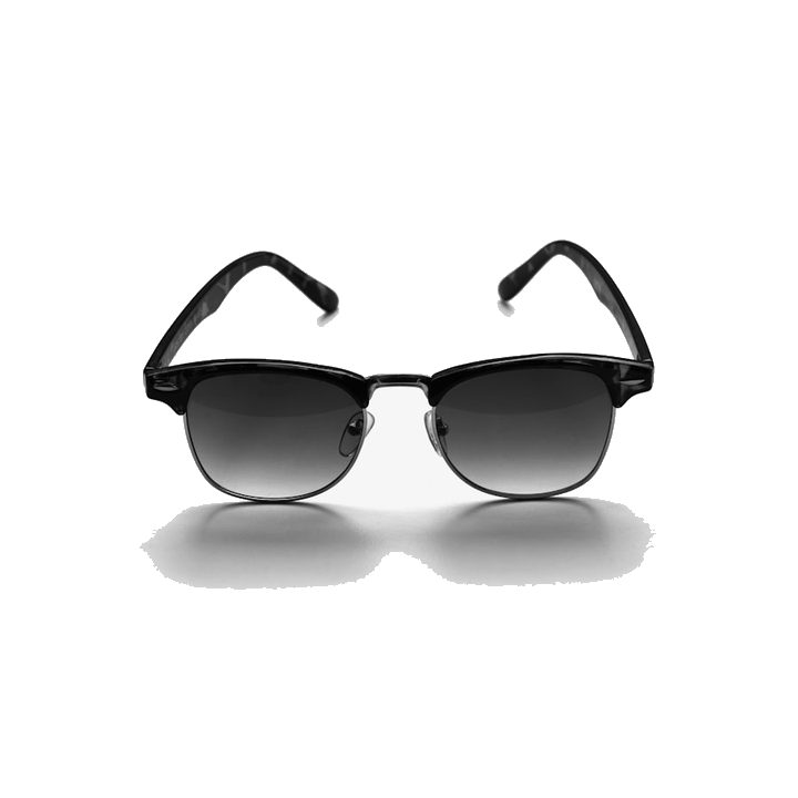 After: sunglasses product photo with pure white background