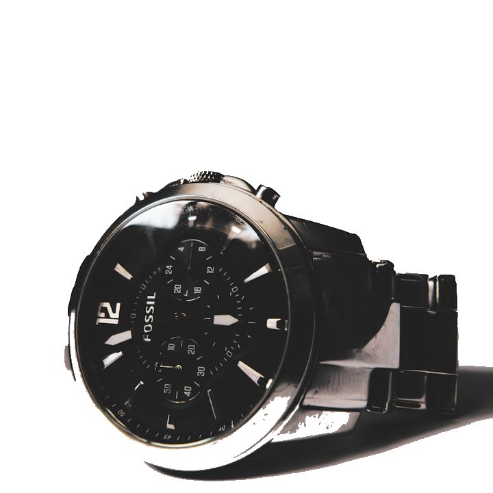 After: wristwatch product photo with pure white background